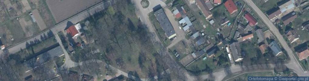 Zdjęcie satelitarne Toporów herb