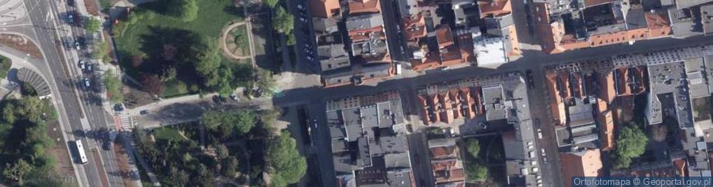 Zdjęcie satelitarne Torun Brama Starotorunska od wschodu