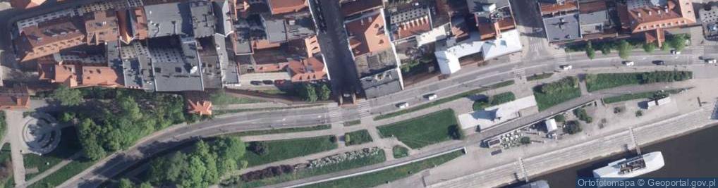 Zdjęcie satelitarne Torun city walls Zeglarska gate