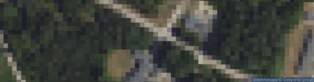 Zdjęcie satelitarne Twierdza Osowiec.Tablica do dębu