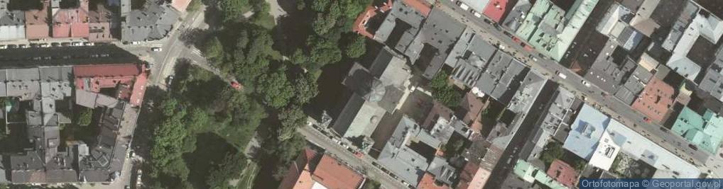 Zdjęcie satelitarne Tygodnik Ilustrowany, Kraków, kościół św. Anny
