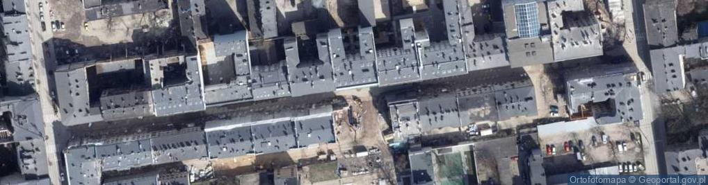 Zdjęcie satelitarne Ulica Kamienna Włókiennicza w Łodzi