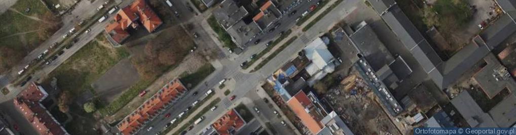 Zdjęcie satelitarne Ulica Łąkowa w Gdańsku