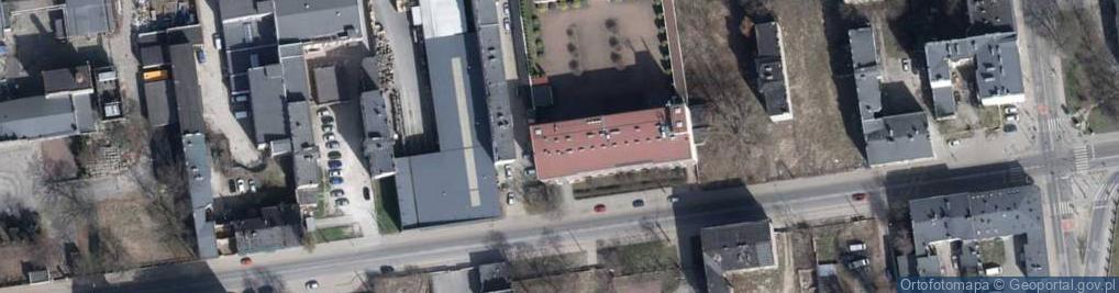 Zdjęcie satelitarne Uniwersytet Łódzki Wydział Nauk o Wychowaniu Pomorska Łódź