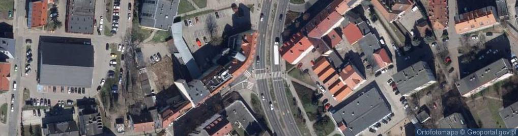 Zdjęcie satelitarne Urzad Miejski w Slubicach