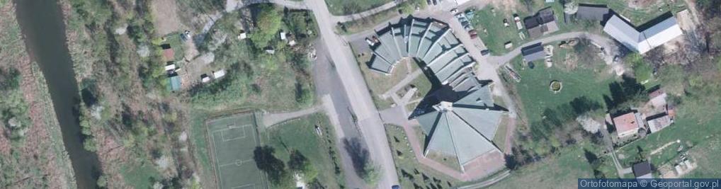 Zdjęcie satelitarne Ustroń, kościół Dobrego Pasterza