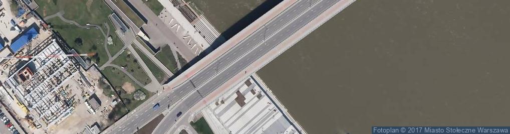 Zdjęcie satelitarne Varšava, Praga, Świętokrzyski most