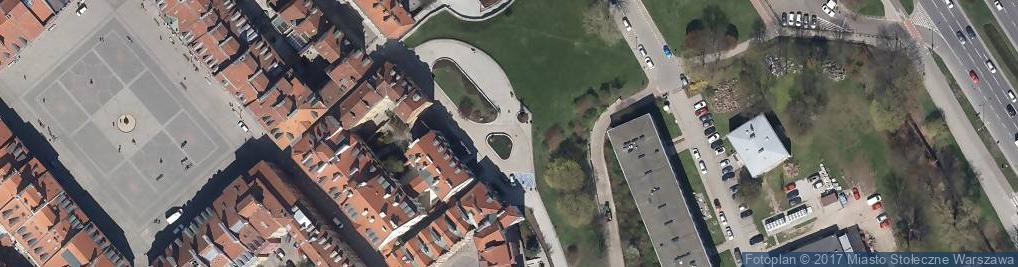 Zdjęcie satelitarne Varšava, Śródmieście socha v ulici Brzozowa
