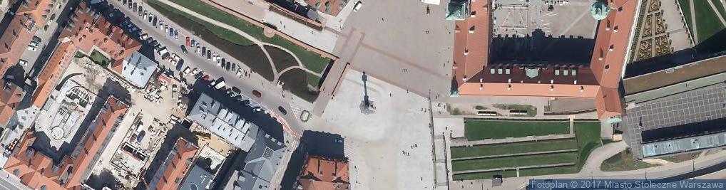 Zdjęcie satelitarne Warsaw castle square