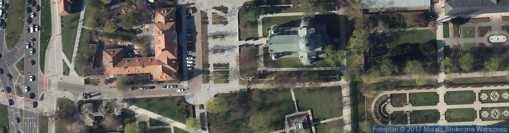 Zdjęcie satelitarne Warsaw Wilanow St Anne's church
