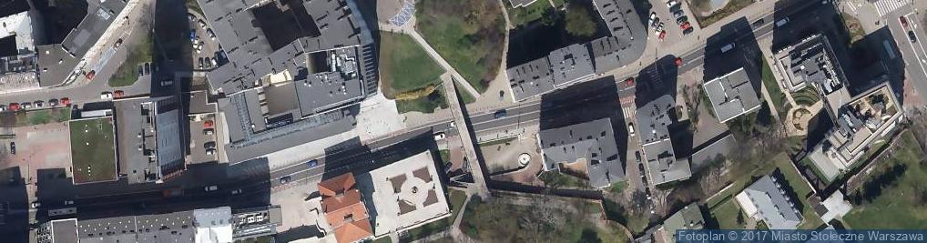Zdjęcie satelitarne Warszawa Drewniana 8 mural
