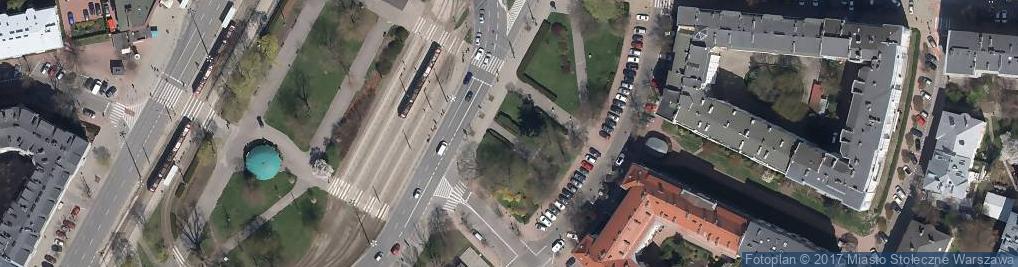 Zdjęcie satelitarne Warszawa-Narutowicz monument