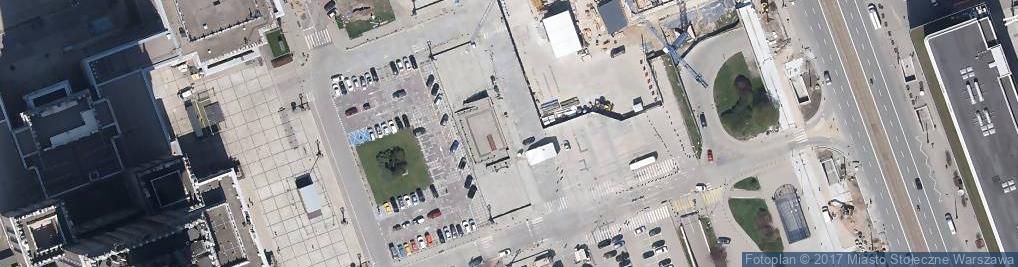 Zdjęcie satelitarne Warszawa-panorama z fabryki rteci