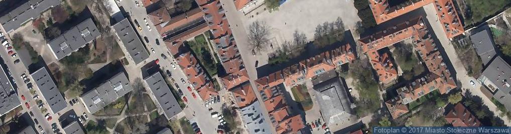 Zdjęcie satelitarne Warszawa, Rynek Nowego Miasta 1