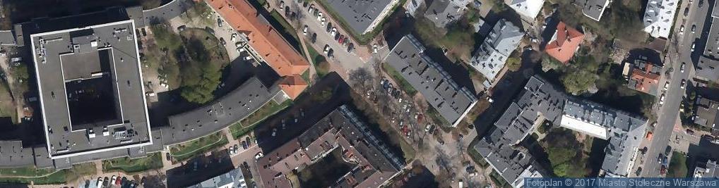 Zdjęcie satelitarne Warszawa-Uniwersytecka Mochnackiego