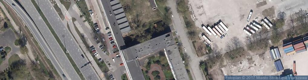 Zdjęcie satelitarne Warszawa v blede modrem