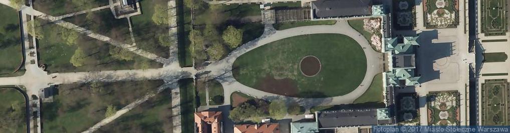 Zdjęcie satelitarne Warszawa - Wilanów Palace