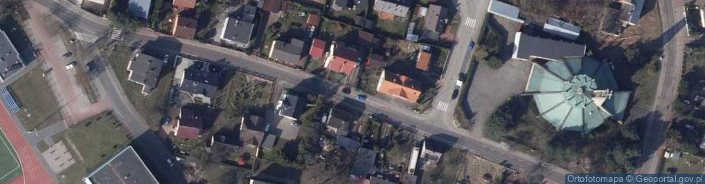 Zdjęcie satelitarne Warszów - dom na Sosnowej