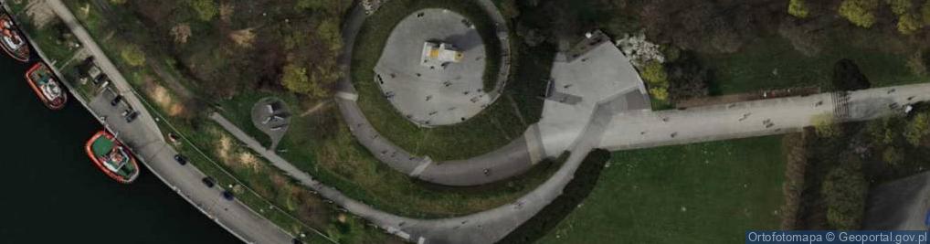 Zdjęcie satelitarne Westerplatte-Denkmal Danzig 2010