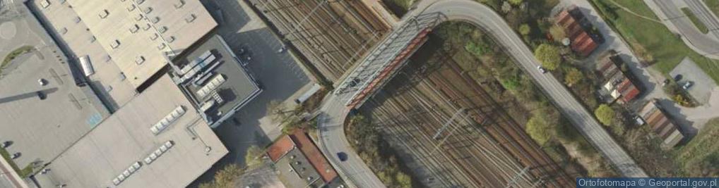 Zdjęcie satelitarne Wiadukt nad przystankiem SKM Gdansk Zaspa ubt