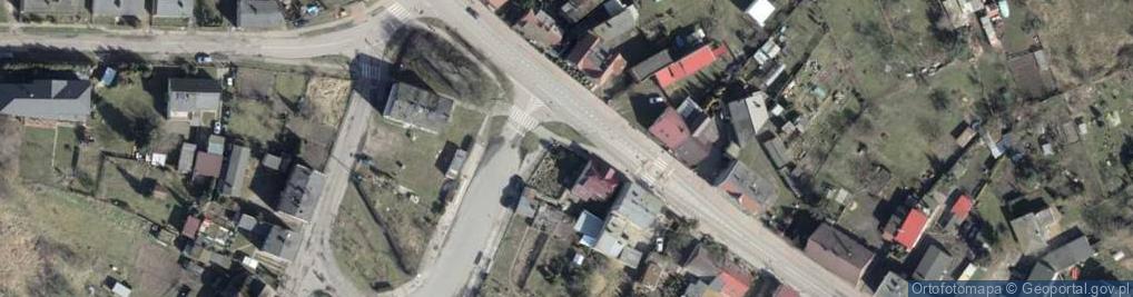 Zdjęcie satelitarne Wik Police - Jasienica kościół fragm S5000862