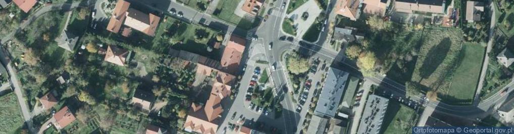 Zdjęcie satelitarne Wilamowice houses