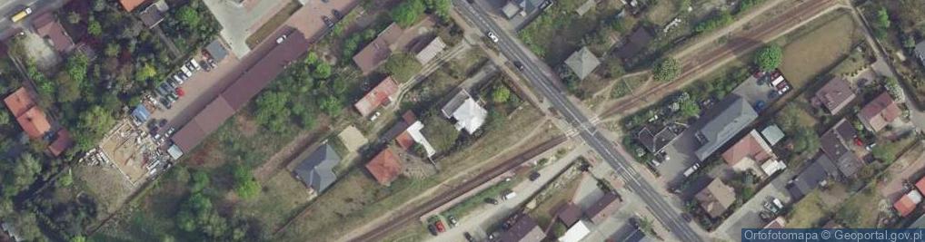 Zdjęcie satelitarne WKD Grodzisk Mazowiecki Jordanowice
