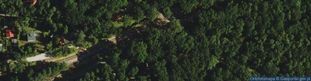 Zdjęcie satelitarne WKD Podkowa Lesna Zachodnia