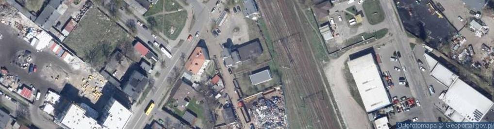 Zdjęcie satelitarne Wloclawek - dworzec waskotorowki