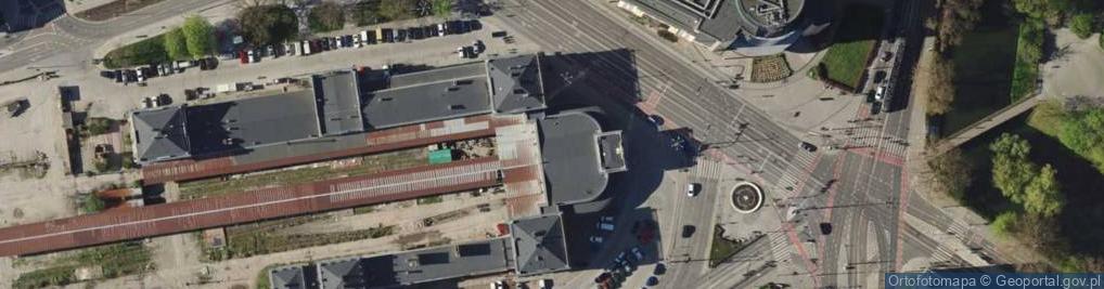 Zdjęcie satelitarne Wroclaw dworzec Swiebodzki PKP