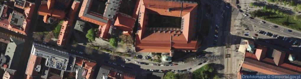 Zdjęcie satelitarne Wroclaw filologiaUWr