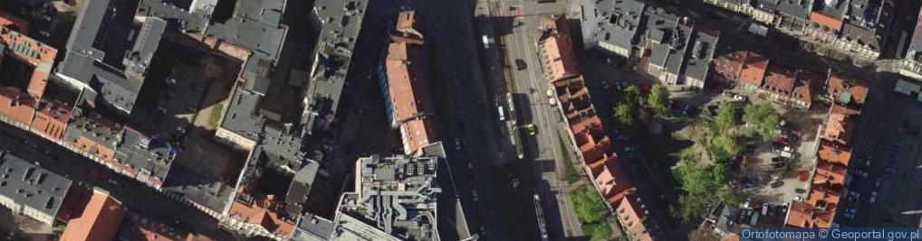 Zdjęcie satelitarne Wroclaw ulKazimierzaWlk-skrzyzRuska
