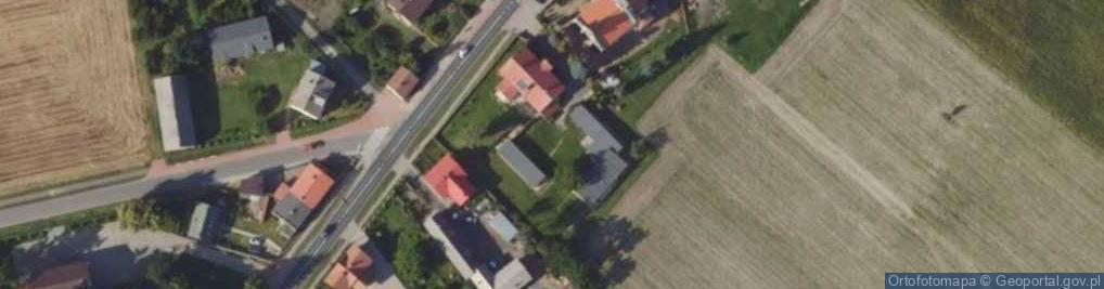 Zdjęcie satelitarne Wrząca Wielka - kościół św.Jakuba