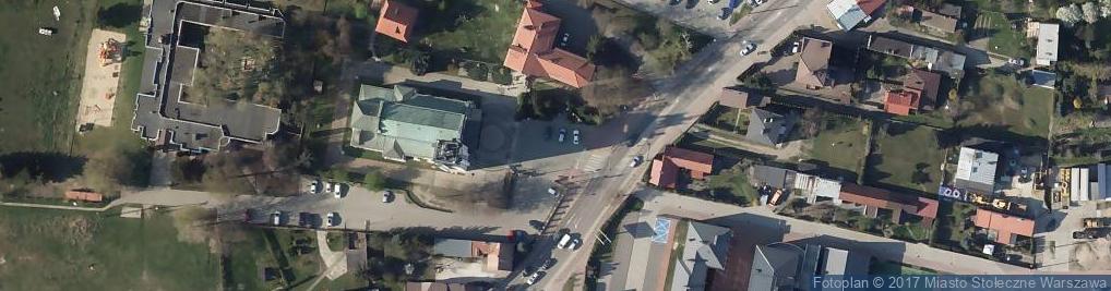 Zdjęcie satelitarne Ząbki-Kościół-Św-Trójcy-podkaster