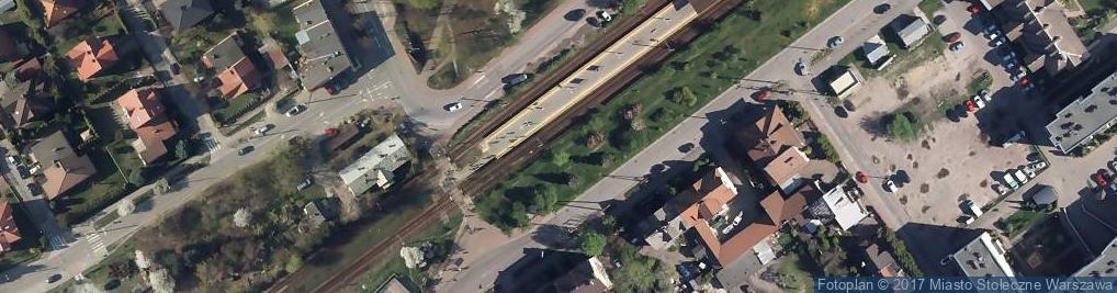 Zdjęcie satelitarne Ząbki stacja kolejowa