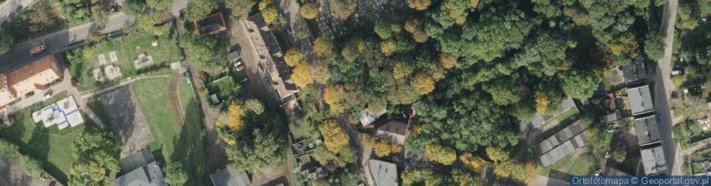 Zdjęcie satelitarne Zabrze Jewish Cemetery children's graves