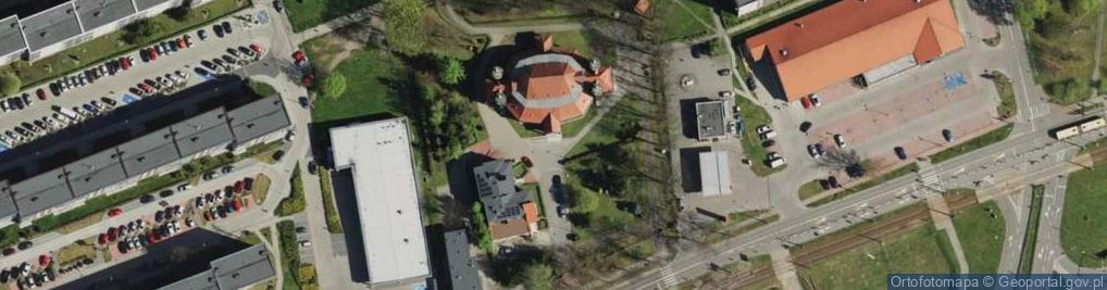 Zdjęcie satelitarne Zabrze - kosciol sw. Jadwigi 2