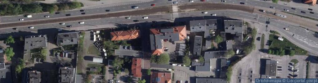 Zdjęcie satelitarne Zbiornik gazu przy Jagiellońskiej 42