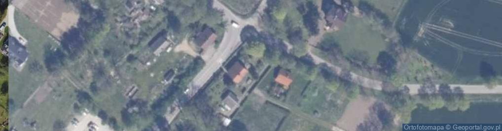 Zdjęcie satelitarne Zulawki dom mennonitow front