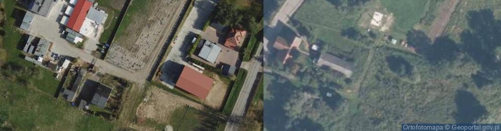 Zdjęcie satelitarne Żuławki, mennonitský dům