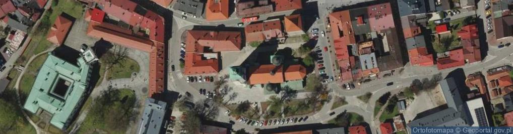 Zdjęcie satelitarne Żywiec - Konkatedra - Organy