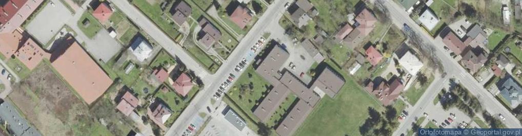 Zdjęcie satelitarne Zespół Szkół Ekonomicznych Im. Jana Pawła II