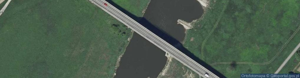 Zdjęcie satelitarne Most drogowy (Niepołomice) [10,31WWŻ]- rz. Wisła [102,4]