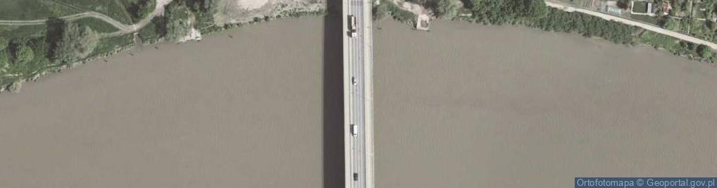 Zdjęcie satelitarne Most drogowy Wandy [4,5WWŻ]- rz. Wisła [87,9]