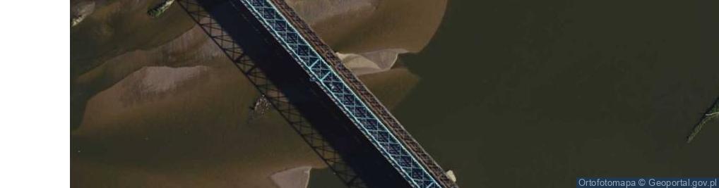 Zdjęcie satelitarne Most kolejowodrogowy (Chmielów)[4,50WWŻ]- rz. Wisła [247,7]