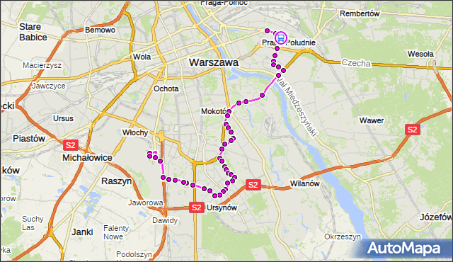 Rozkład jazdy autobusu 148 na przystanku Gdecka 01. ZTM Warszawa na mapie Targeo