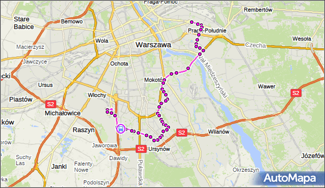 Rozkład jazdy autobusu 148 na przystanku Kłobucka 02. ZTM Warszawa na mapie Targeo