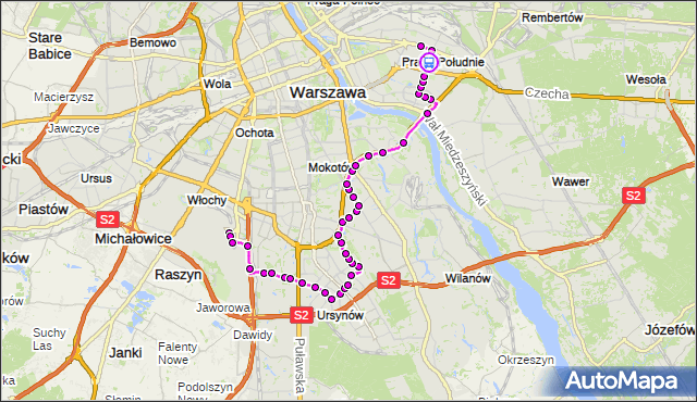 Rozkład jazdy autobusu 148 na przystanku Łukowska 02. ZTM Warszawa na mapie Targeo