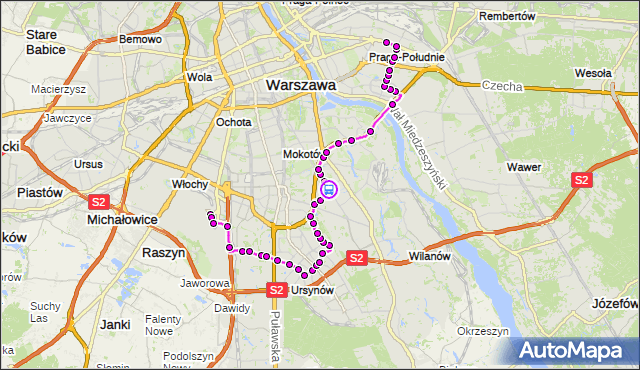 Rozkład jazdy autobusu 148 na przystanku św.Bonifacego 02. ZTM Warszawa na mapie Targeo