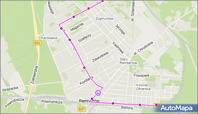 Rozkład jazdy autobusu 153 na przystanku Rembertów-Ratusz 01. ZTM Warszawa na mapie Targeo
